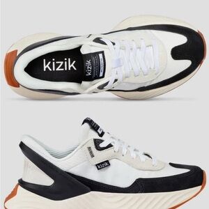 Kizik Monaco Black and White Sneakers
